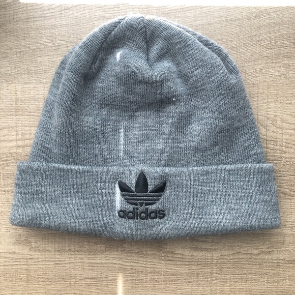 Adidas Grey Beanie with Black Detail - Picture 2 of 3